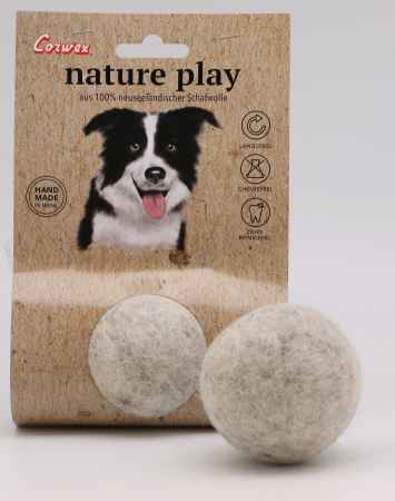 Corwex NaturePlay Ball, 6 cm, grau